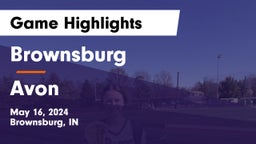 Brownsburg  vs Avon  Game Highlights - May 16, 2024