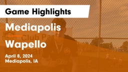 Mediapolis  vs Wapello  Game Highlights - April 8, 2024
