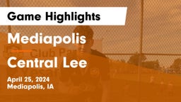 Mediapolis  vs Central Lee  Game Highlights - April 25, 2024