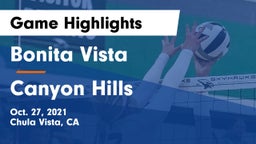 Bonita Vista  vs Canyon Hills  Game Highlights - Oct. 27, 2021