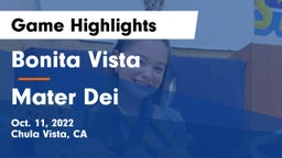 Bonita Vista  vs Mater Dei Game Highlights - Oct. 11, 2022