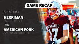 Recap: Herriman  vs. American Fork  2016