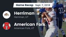 Recap: Herriman  vs. American Fork  2018