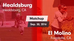 Matchup: Healdsburg High vs. El Molino  2016