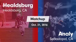 Matchup: Healdsburg High vs. Analy  2016