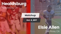 Matchup: Healdsburg High vs. Elsie Allen  2017