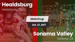 Matchup: Healdsburg High vs. Sonoma Valley  2017