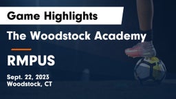 The Woodstock Academy vs RMPUS Game Highlights - Sept. 22, 2023
