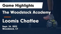 The Woodstock Academy vs Loomis Chaffee Game Highlights - Sept. 24, 2023