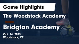 The Woodstock Academy vs Bridgton Academy Game Highlights - Oct. 14, 2023