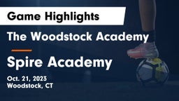The Woodstock Academy vs Spire Academy Game Highlights - Oct. 21, 2023
