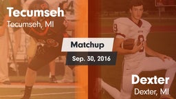Matchup: Tecumseh  vs. Dexter  2016