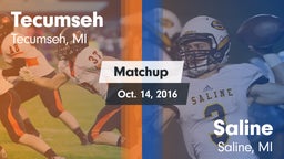 Matchup: Tecumseh  vs. Saline  2016