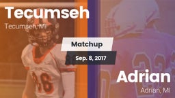 Matchup: Tecumseh  vs. Adrian  2017