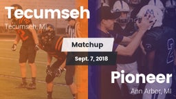 Matchup: Tecumseh  vs. Pioneer  2018