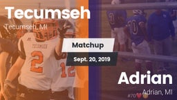 Matchup: Tecumseh  vs. Adrian  2019