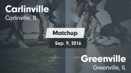 Matchup: Carlinville High vs. Greenville  2016