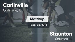 Matchup: Carlinville High vs. Staunton  2016