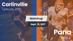 Matchup: Carlinville High vs. Pana  2017