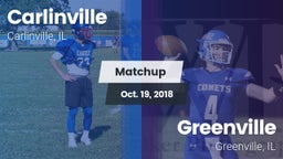 Matchup: Carlinville High vs. Greenville  2018