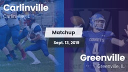 Matchup: Carlinville High vs. Greenville  2019