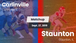 Matchup: Carlinville High vs. Staunton  2019