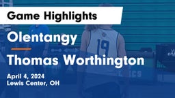Olentangy  vs Thomas Worthington  Game Highlights - April 4, 2024