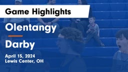 Olentangy  vs Darby  Game Highlights - April 15, 2024