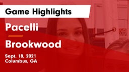 Pacelli  vs Brookwood  Game Highlights - Sept. 18, 2021