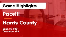 Pacelli  vs Harris County  Game Highlights - Sept. 23, 2021