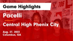 Pacelli  vs Central High Phenix City Game Highlights - Aug. 27, 2022