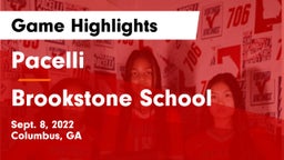 Pacelli  vs Brookstone School Game Highlights - Sept. 8, 2022