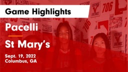 Pacelli  vs St Mary’s Game Highlights - Sept. 19, 2022