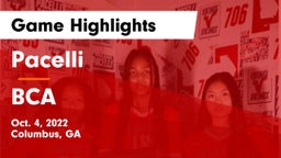 Pacelli  vs BCA Game Highlights - Oct. 4, 2022