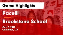Pacelli  vs Brookstone School Game Highlights - Oct. 7, 2022