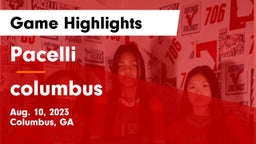 Pacelli  vs columbus  Game Highlights - Aug. 10, 2023