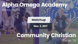 Matchup: Alpha Omega Academy vs. Community Christian  2017