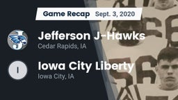 Recap: Jefferson  J-Hawks vs. Iowa City Liberty  2020