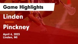 Linden  vs Pinckney Game Highlights - April 6, 2023