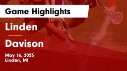 Linden  vs Davison  Game Highlights - May 16, 2023