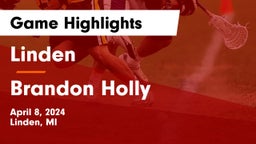 Linden  vs Brandon Holly Game Highlights - April 8, 2024