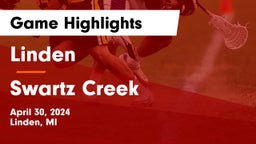 Linden  vs Swartz Creek  Game Highlights - April 30, 2024