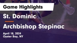 St. Dominic  vs Archbishop Stepinac  Game Highlights - April 18, 2024