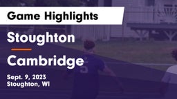 Stoughton  vs Cambridge  Game Highlights - Sept. 9, 2023