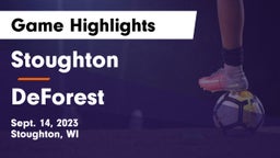 Stoughton  vs DeForest  Game Highlights - Sept. 14, 2023