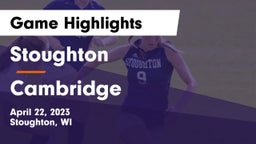 Stoughton  vs Cambridge  Game Highlights - April 22, 2023