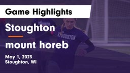 Stoughton  vs mount horeb Game Highlights - May 1, 2023