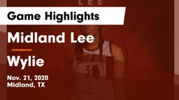 Midland Lee  vs Wylie  Game Highlights - Nov. 21, 2020