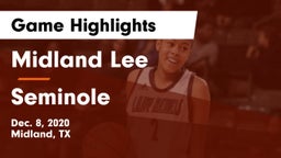 Midland Lee  vs Seminole  Game Highlights - Dec. 8, 2020