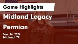 Midland Legacy  vs Permian  Game Highlights - Jan. 16, 2024